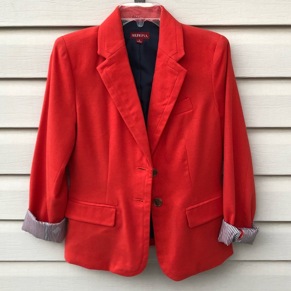 ❗️SOLD❗️Orange red blazer